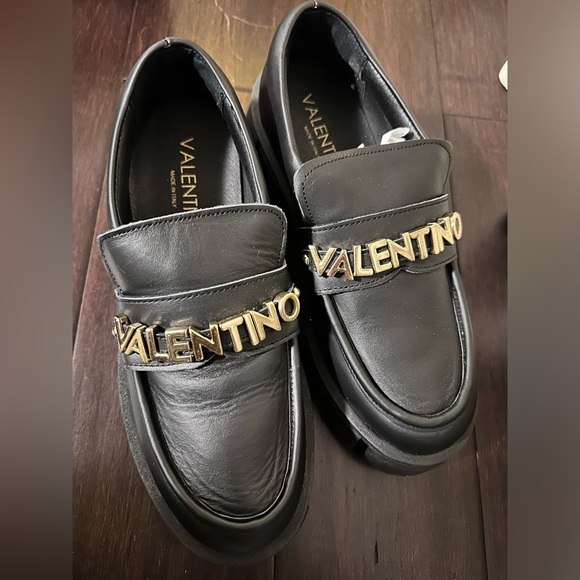 VALENTINO by Mario Valentino Platform Leather Lug Loafers 🖤 - Picture 11 of 16
